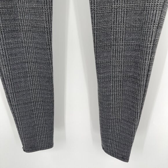 Ann Taylor Womens Pants Size 10 Gray Glen Check Plaid Side Zip Leggings - Picture 3 of 9